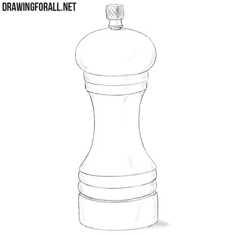 How to Draw a Pepper Mill