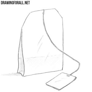 How to draw a tea bag