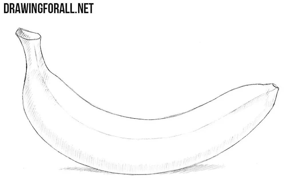 How to Draw a Banana.Step by step(easy draw) - YouTube