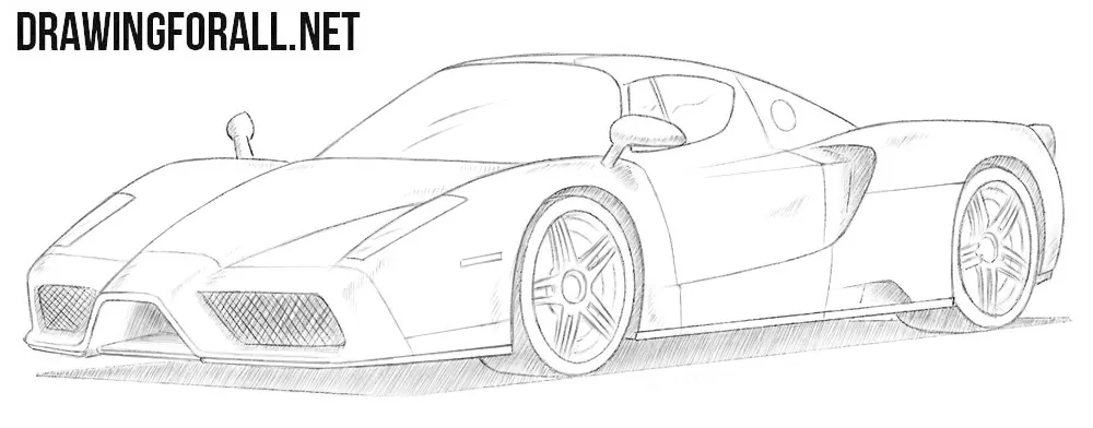 Ferrari Enzo drawing