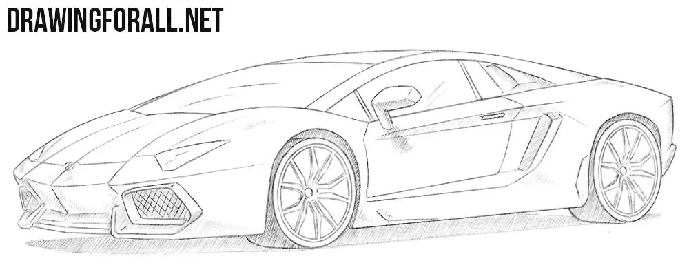 How to Draw a Lamborghini Aventador