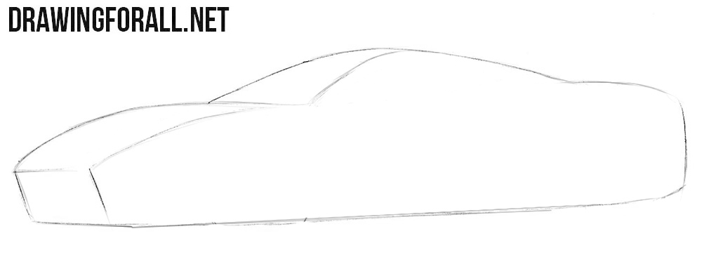 How to draw a Ferrari 488