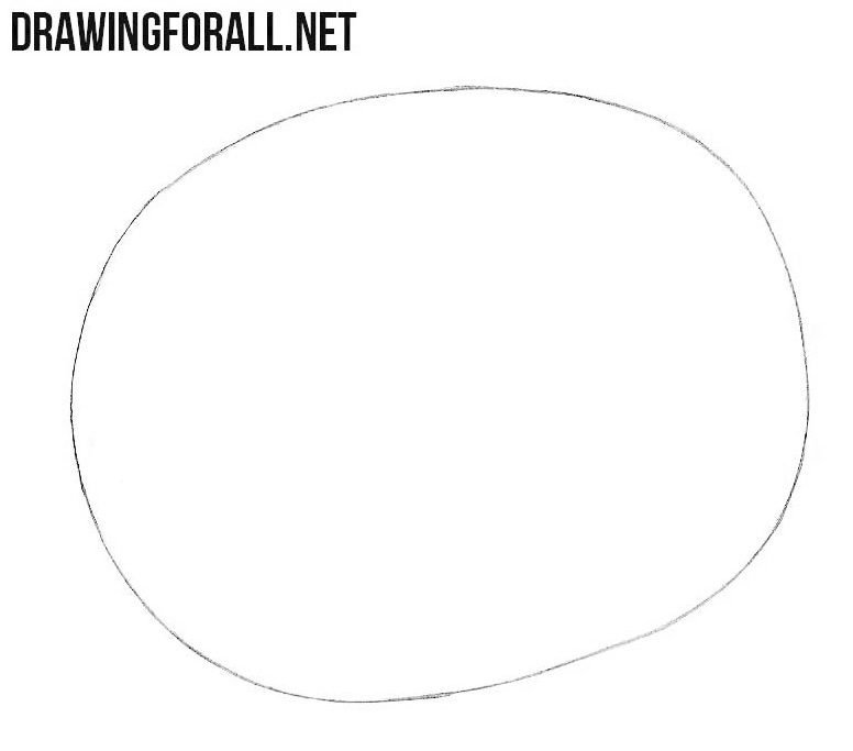 How to draw a kiwi easy