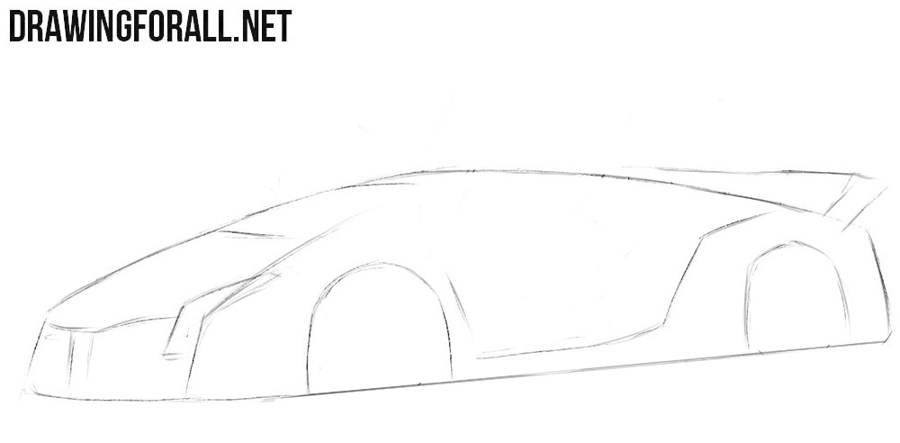 How to draw a Lamborghini