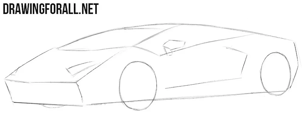 How to draw a Lamborghini