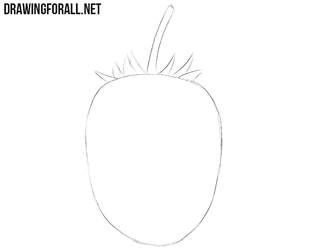 How to draw a blackberry fruit