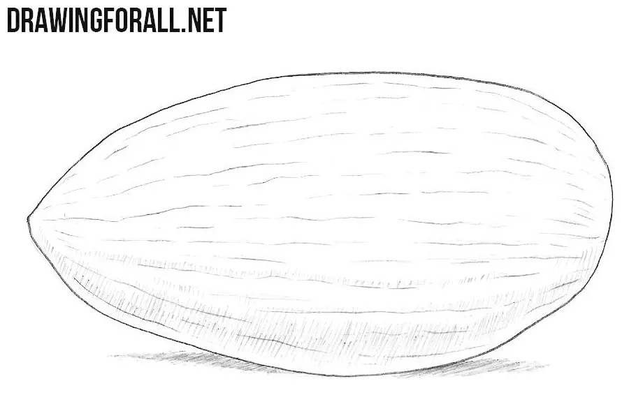 How to draw an almond