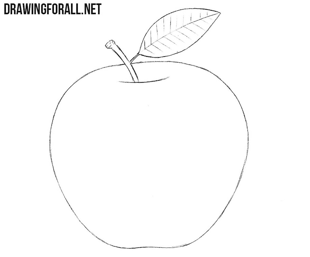Apple drawing tutorail