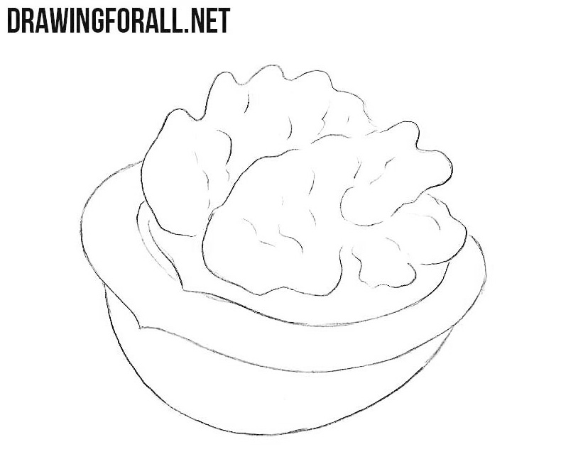 How to draw a nut