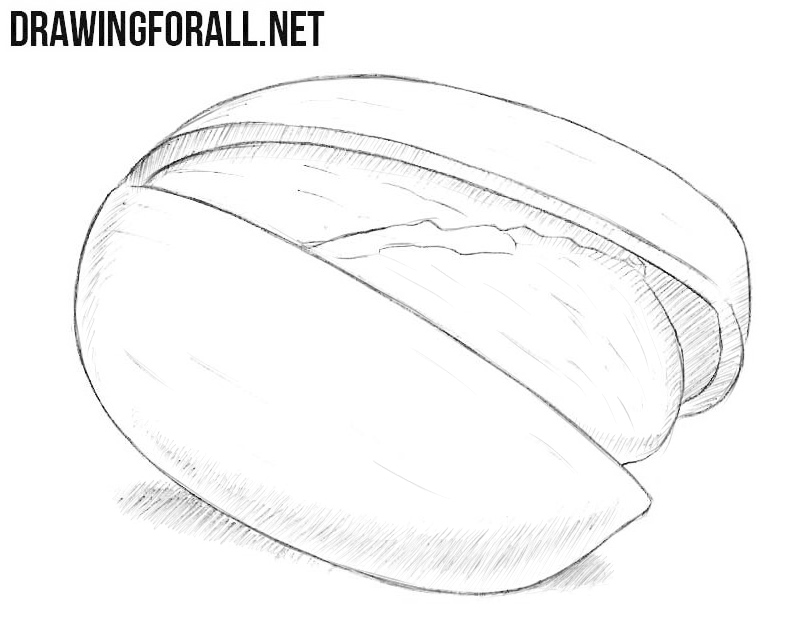 How to draw a pistachio