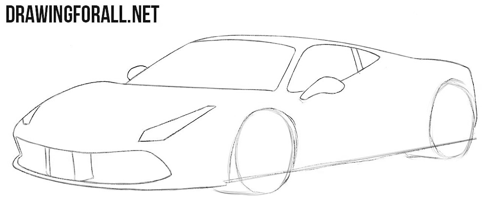 How to draw a Ferrari simple