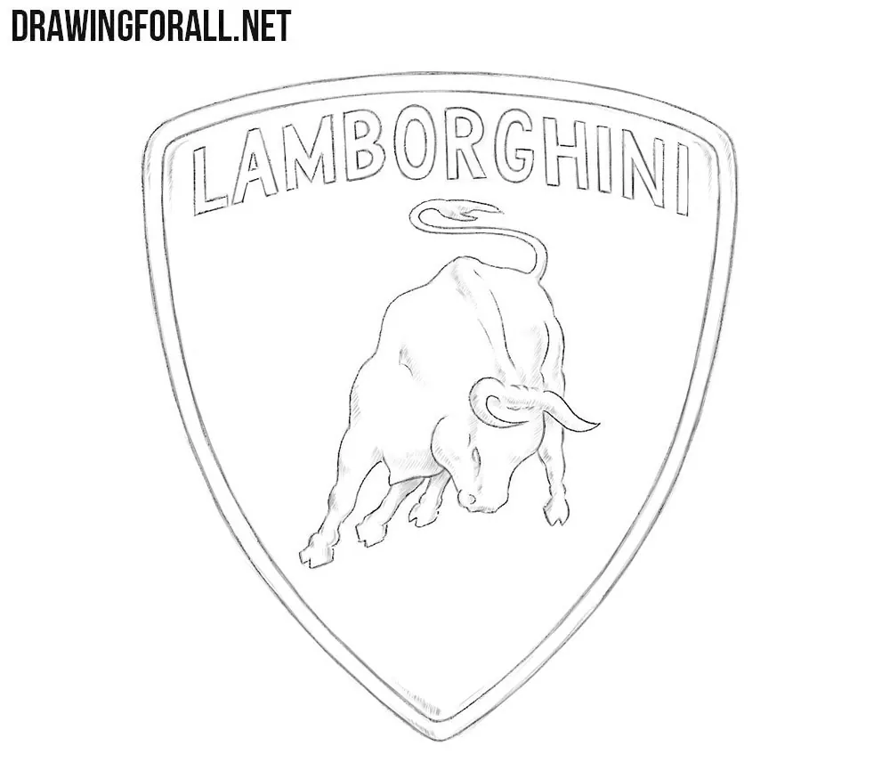 How to Draw the Lamborghini Logo