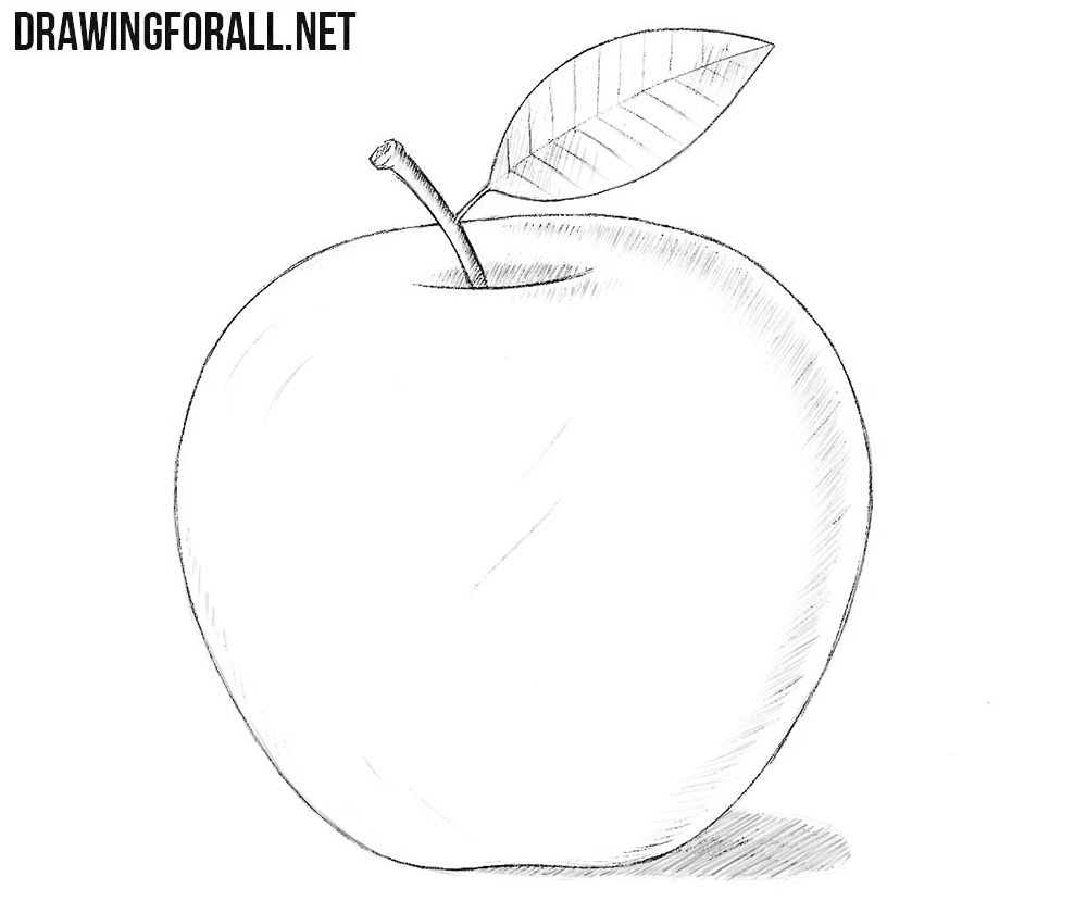 How to draw an apple