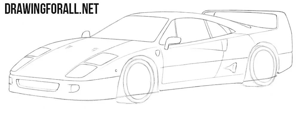 How to draw a cool Ferrari