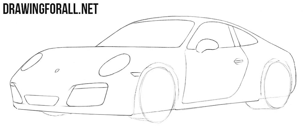 How to draw a super car step by step