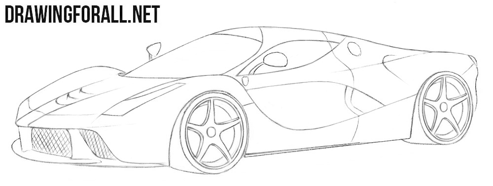 Ferrari Laferrari drawing