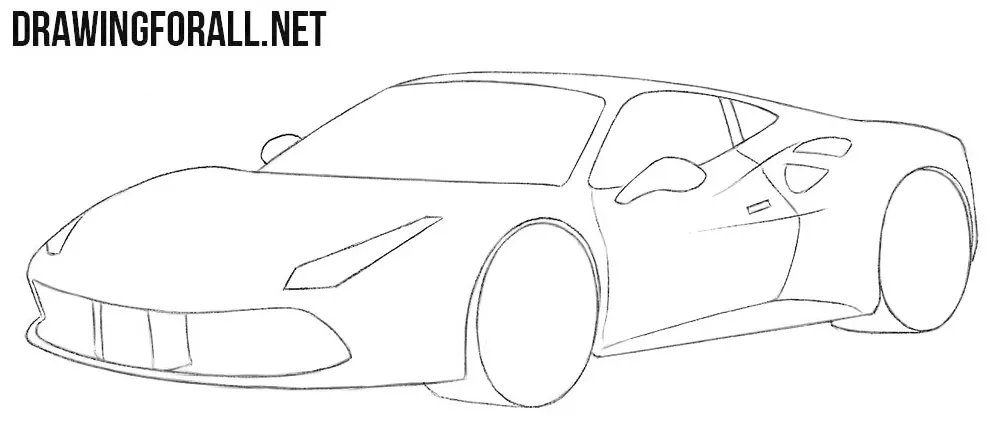 How to draw a Ferrari easily