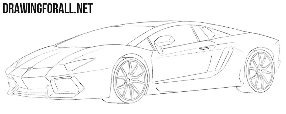 Lamborghini reventon roadster drawn by me : r/drawing