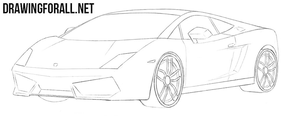 Lamborghini Gallardo drawing tutorial
