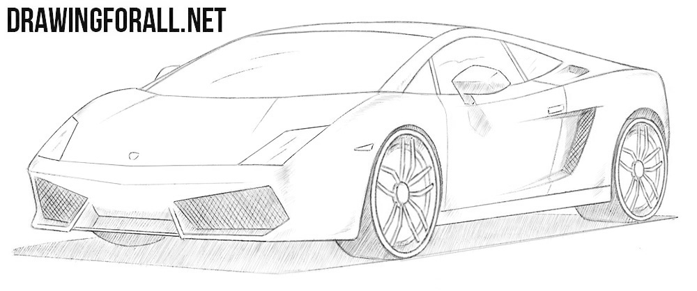 How to draw a Lamborghini Gallardo