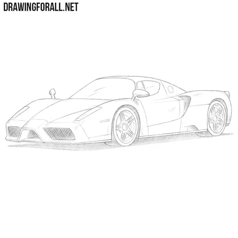 How to draw a Ferrari Enzo