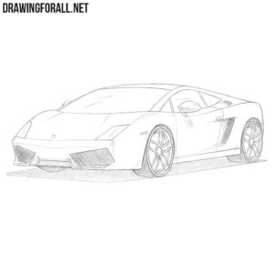 How to draw a Lamborghini Gallardo