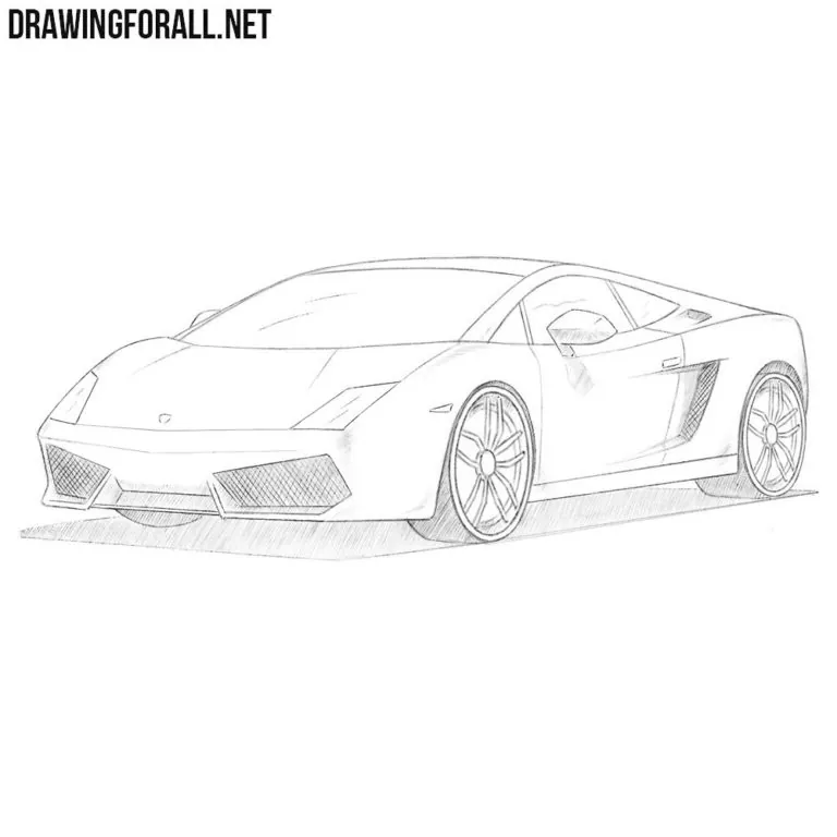 How to draw a Lamborghini Gallardo