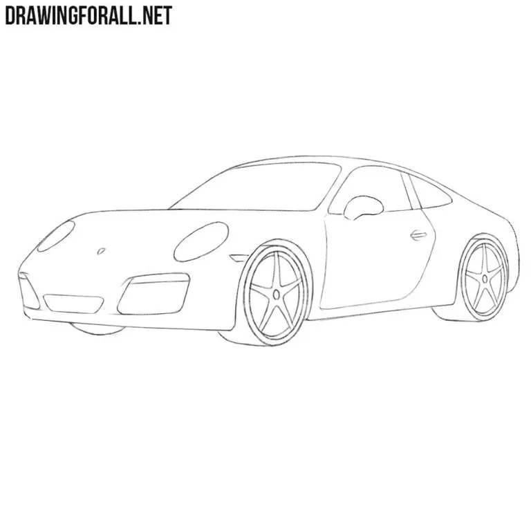 How to Draw a Porsche Easy