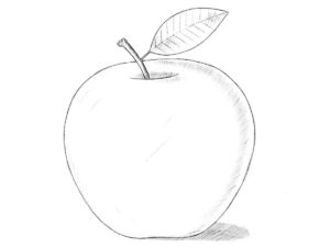 how to draw an apple featured image