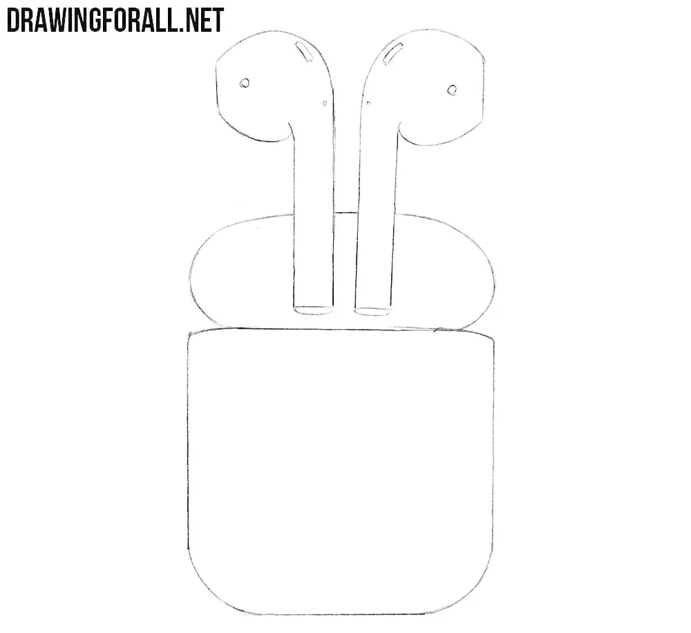 How to draw Apple AirPods
