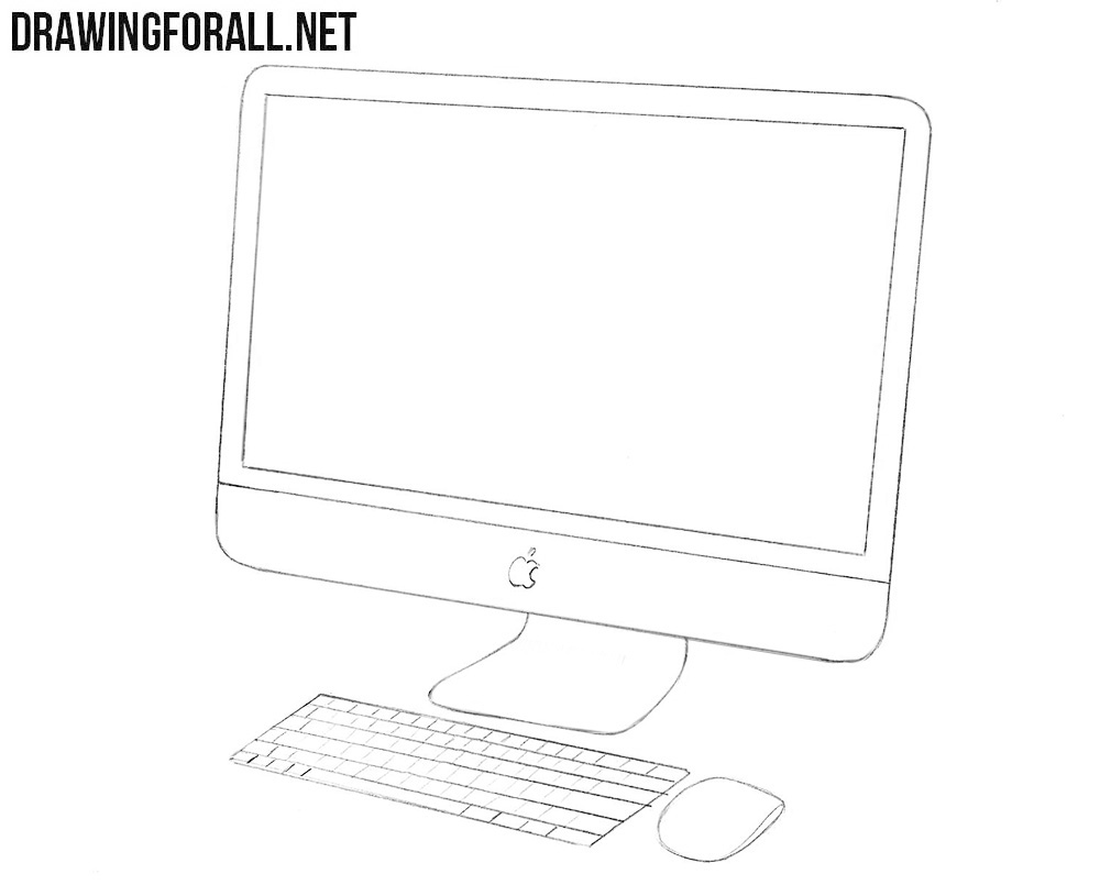 How to draw an Apple computer