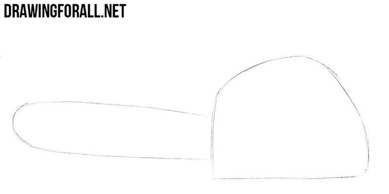 How to draw a chain saw easy