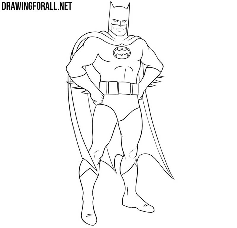 How To Draw Batman For Kids - Easy Drawing Tutorial