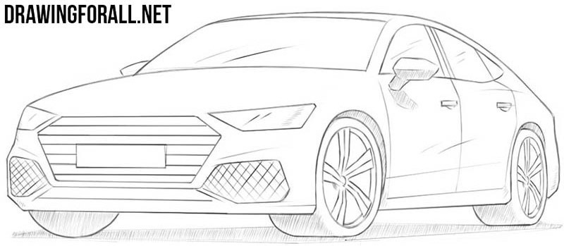 How to draw a car easy