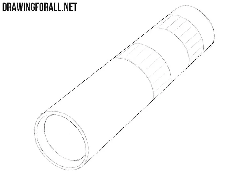 How to draw a Monoculars for beginners