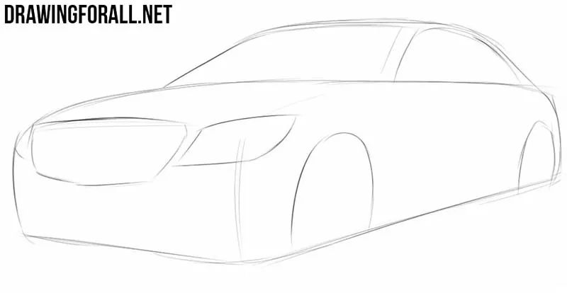 How to draw a car step by step easy