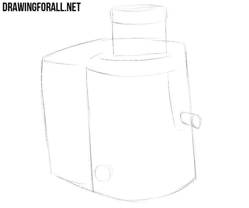 How to draw a juicer for kitchen