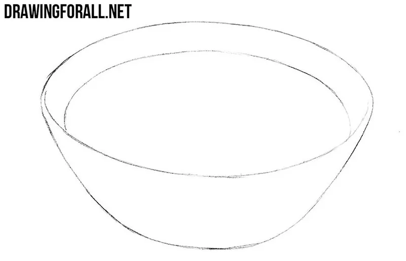 How to draw a soup step by step