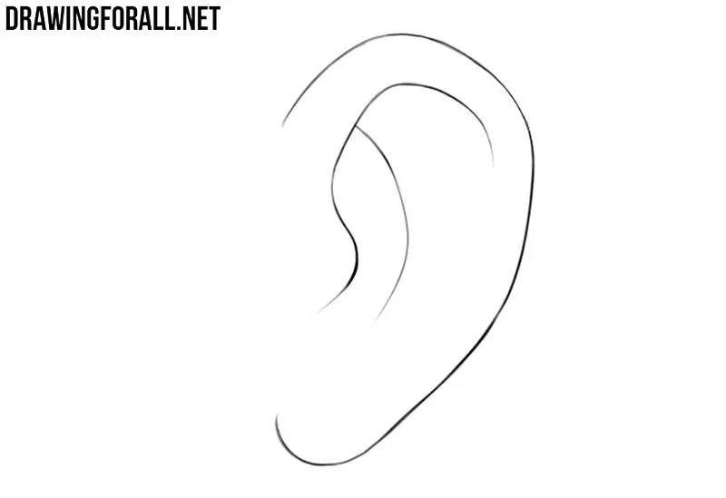 How to draw an anime ear