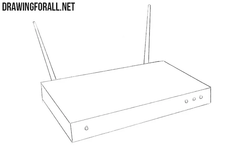 How to draw an internet Router