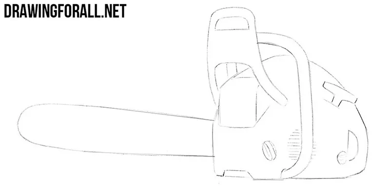 Chain saw drawing tutorial