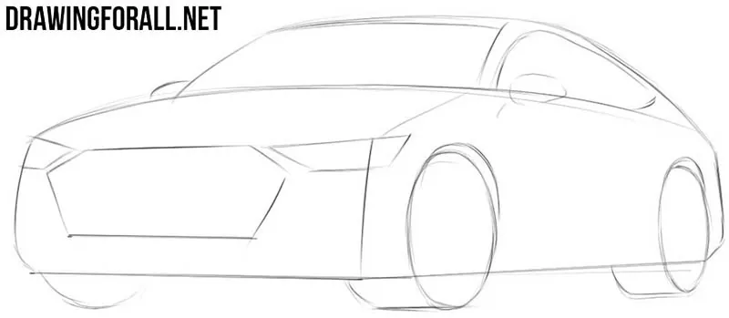 How to draw a car