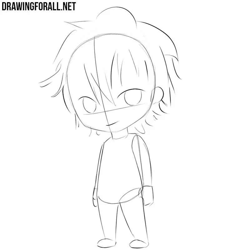 How to draw a chibi man