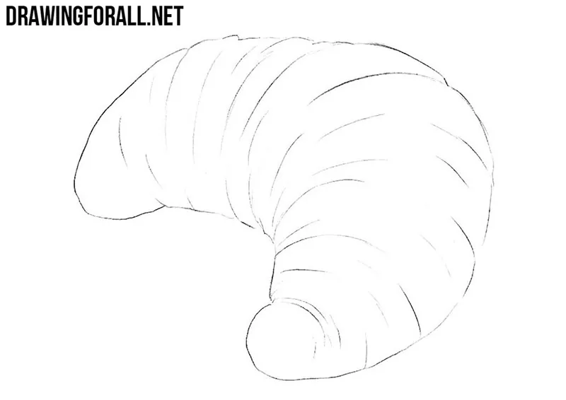 How to draw a croissant
