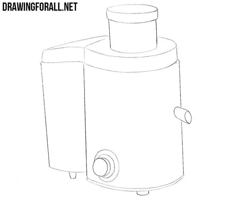 How to draw a juicer easy