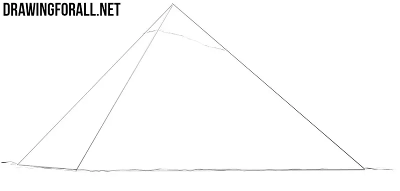 How to draw a pyramid shape