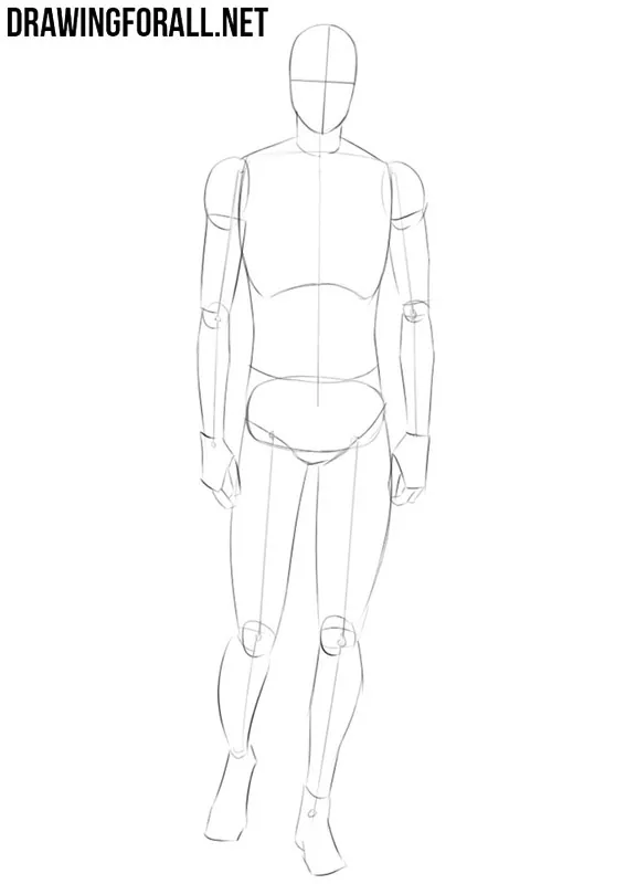 How to draw anime body step by step for beginners