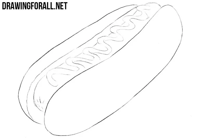 hotdog drawing tutorial