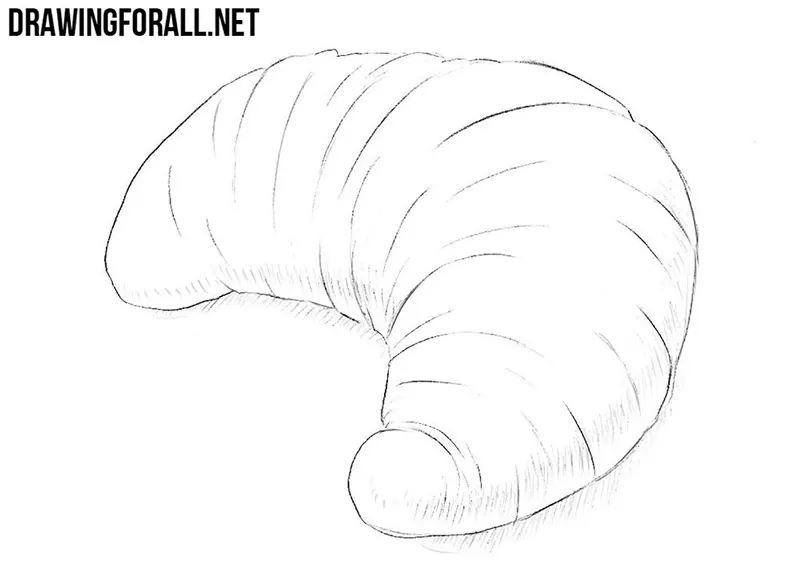 How to draw a croissant