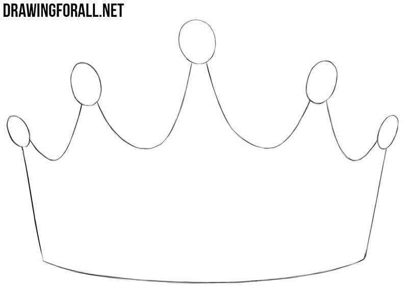 How to draw a crown